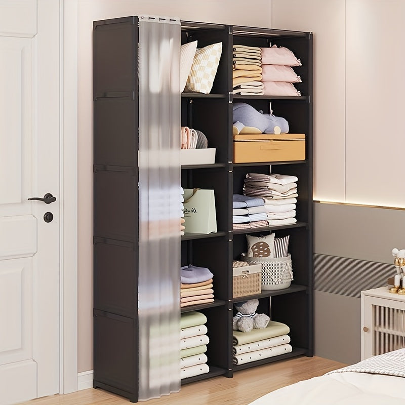 1pc, 6-Tier Shelves, Kitchen Storage Organizer Shelf, Cabinet Storage Shelf Combination Rack, Kitchen Spice Storage Shelves, Living Room Shelves Rack, Bedroom Bookcase And Bookshelves, Kitchen Accessaries