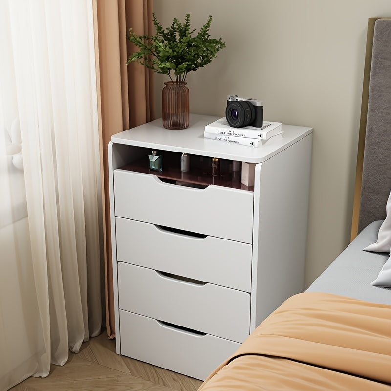 1pc Vanity Makeup Table, Vanity Desk With Mirror, 90° Folding Dresser Set, With Drawers And Stools For Storage, Dressers Bedroom Furniture, Dresser For Bedroom Makeup, Multifunctional Dresser, Bedside Table, White Dresser Chest