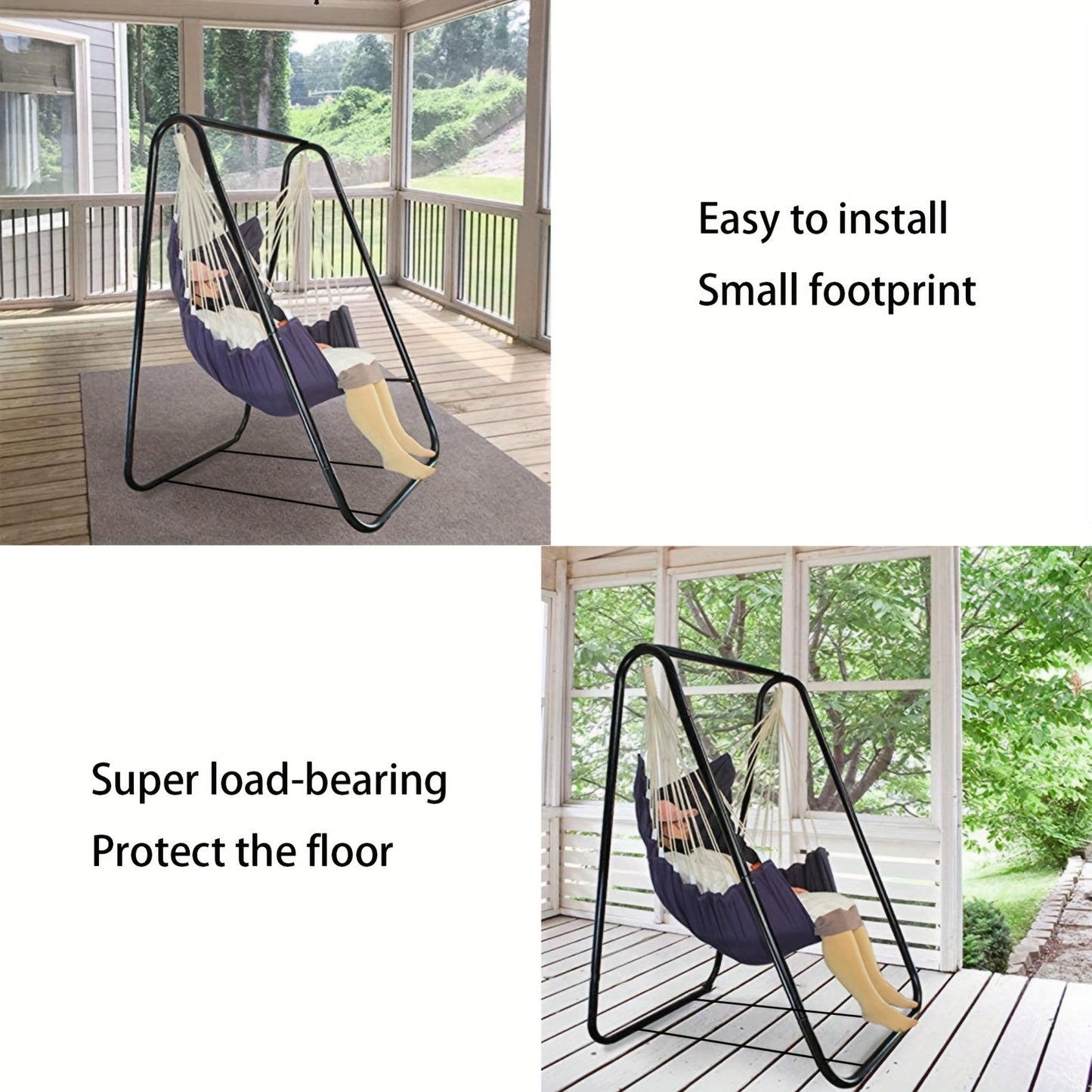 Outdoor Swing Hanging Chair Cradle, Indoor Balcony Swing Hammock