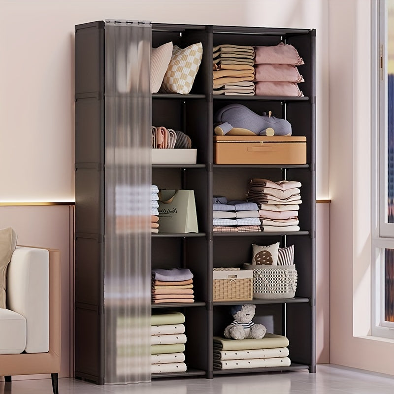 1pc, 6-Tier Shelves, Kitchen Storage Organizer Shelf, Cabinet Storage Shelf Combination Rack, Kitchen Spice Storage Shelves, Living Room Shelves Rack, Bedroom Bookcase And Bookshelves, Kitchen Accessaries