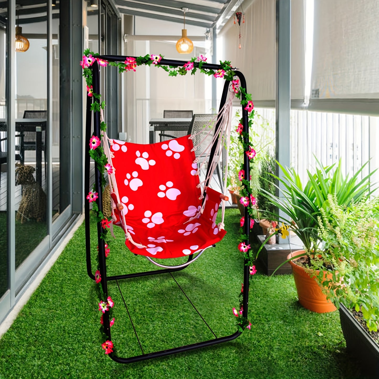Outdoor Swing Hanging Chair Cradle, Indoor Balcony Swing Hammock