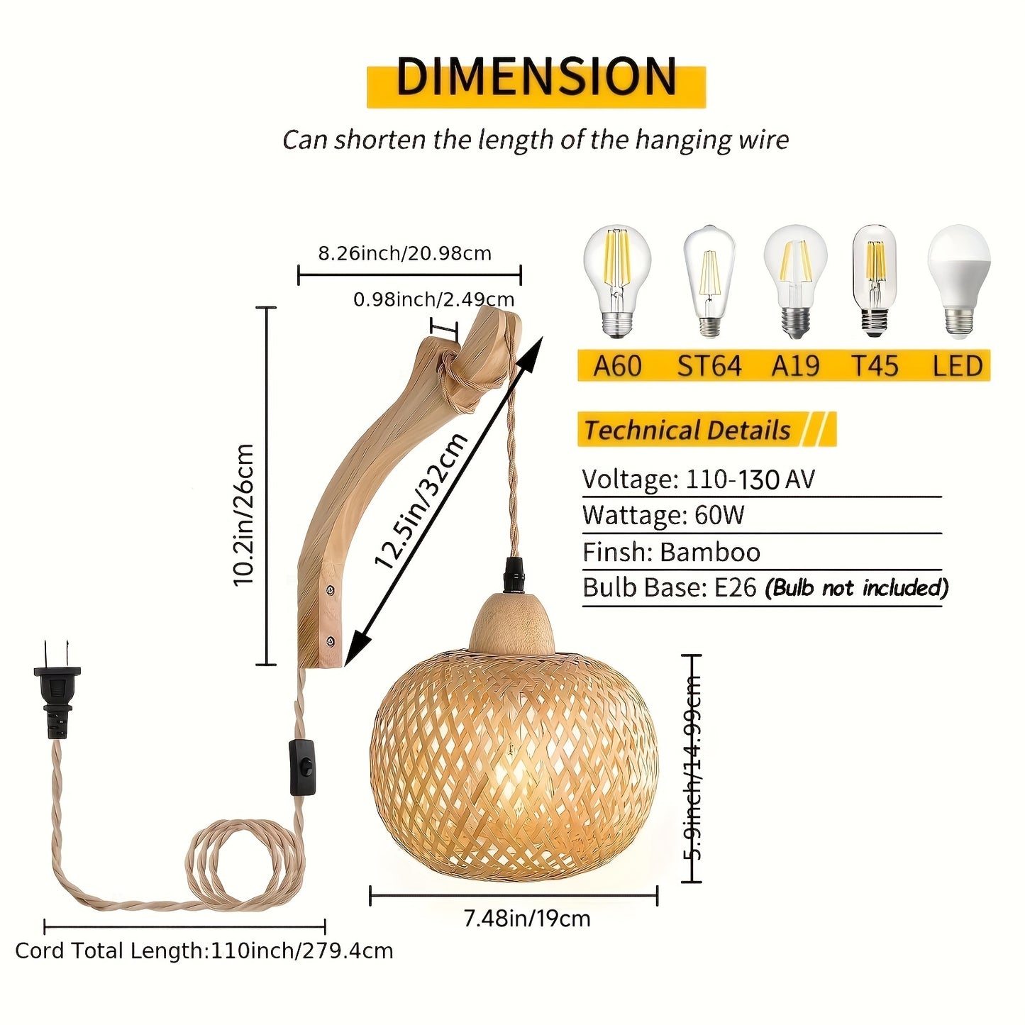 Bring Rustic Charm to Your Home with This Woven Rattan Wall Lamp!