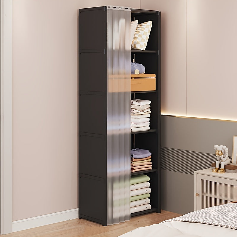1pc, 6-Tier Shelves, Kitchen Storage Organizer Shelf, Cabinet Storage Shelf Combination Rack, Kitchen Spice Storage Shelves, Living Room Shelves Rack, Bedroom Bookcase And Bookshelves, Kitchen Accessaries
