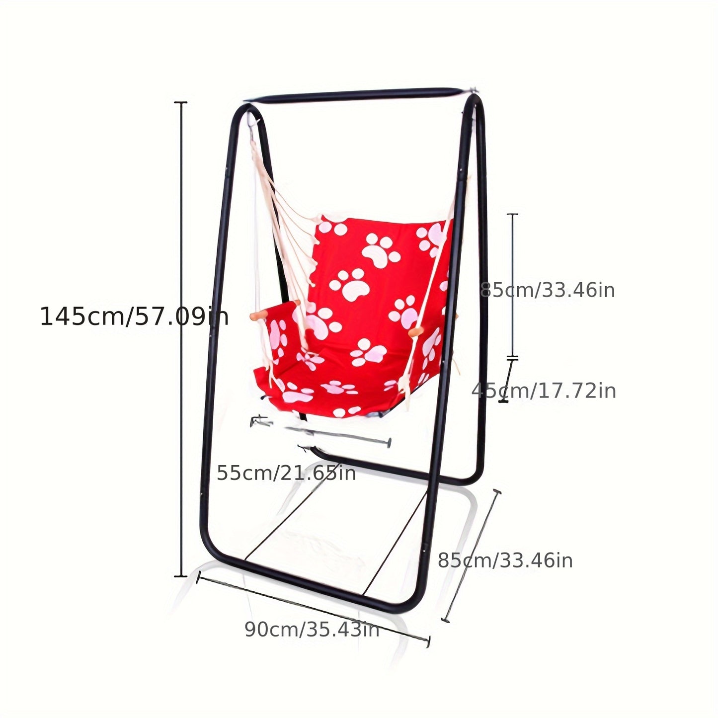 Outdoor Swing Hanging Chair Cradle, Indoor Balcony Swing Hammock