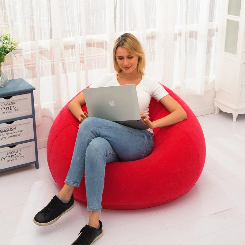 Lazy Inflatable Sofa Chairs Environmental PVC Lounger Seat Tatami Folding Sofas For Living Room Bedroom Dormitory Furniture