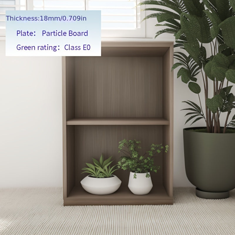 Second Floor Solid Wood Simple Bookshelf Floor Living Room Shelving Bedroom Shelving Household Wall Cabinets Small Partition Office Bookcase